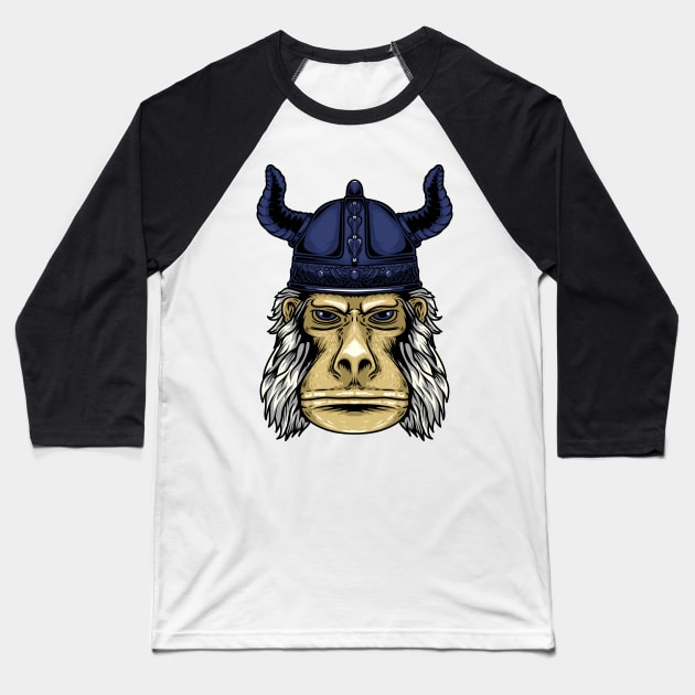 VIKING KING KONG Baseball T-Shirt by three.gu